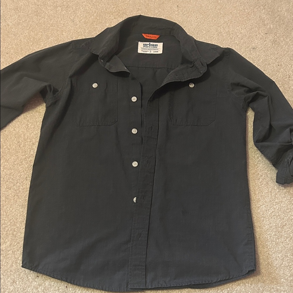 Grey Button-Up Shirt